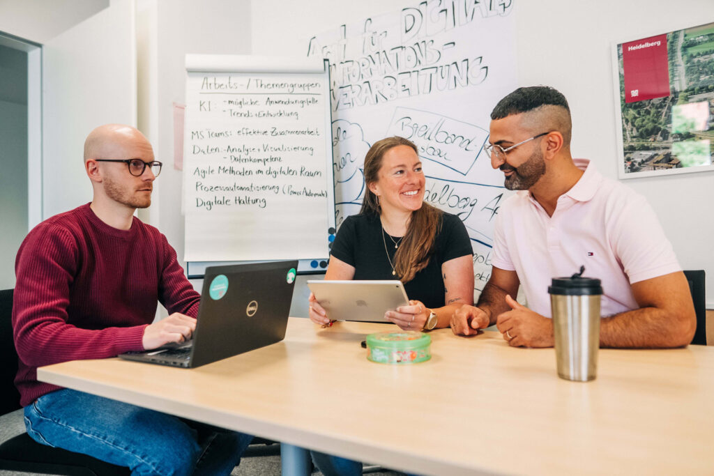 Team Digitale Stadt beim Meeting