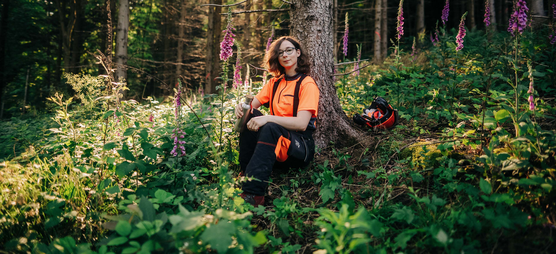 Portraitbild von Tatjana Hoffmann, Auszubildende im Forstamt
