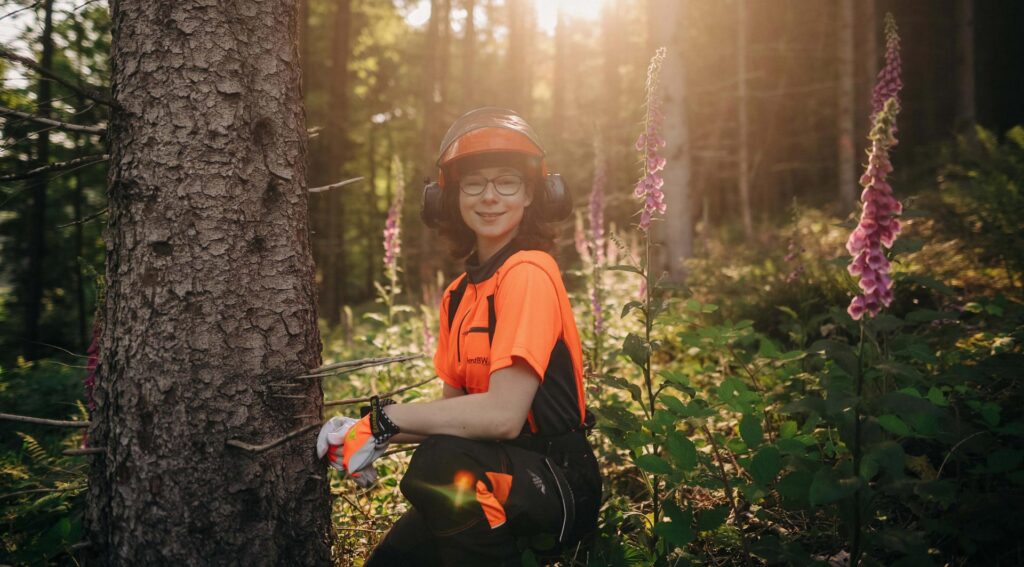 Portraitbild von Tatjana Hoffmann, Auszubildende im Forstamt