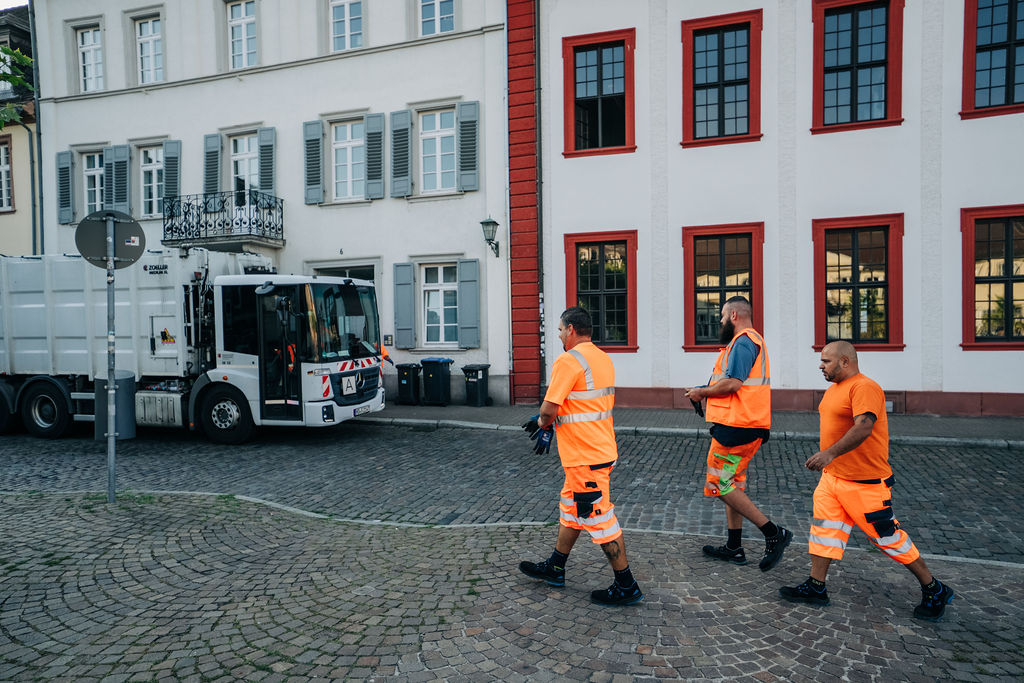Die Mannschaft von Swen Kautzner bei der Arbeit in der Altstadt