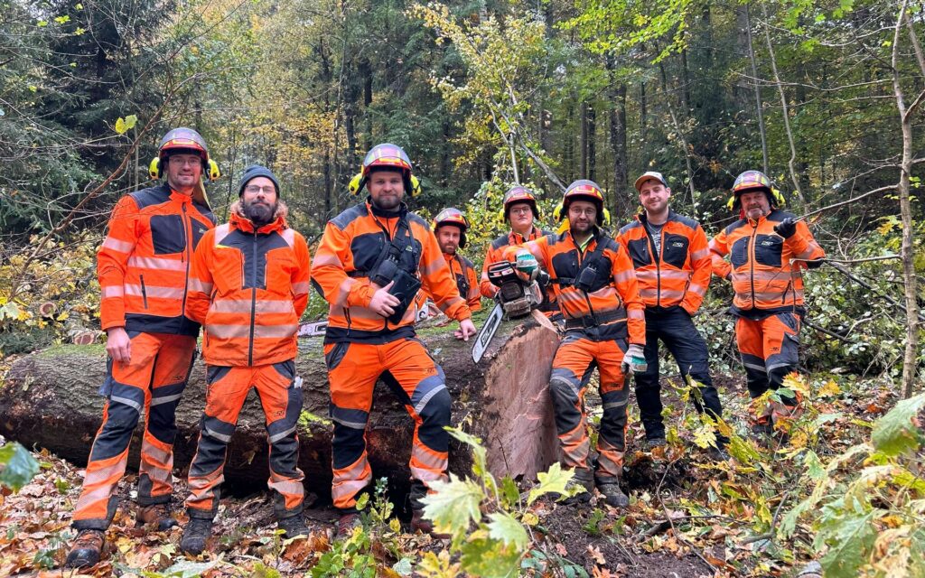 Gruppenbild des Forstwirtteams