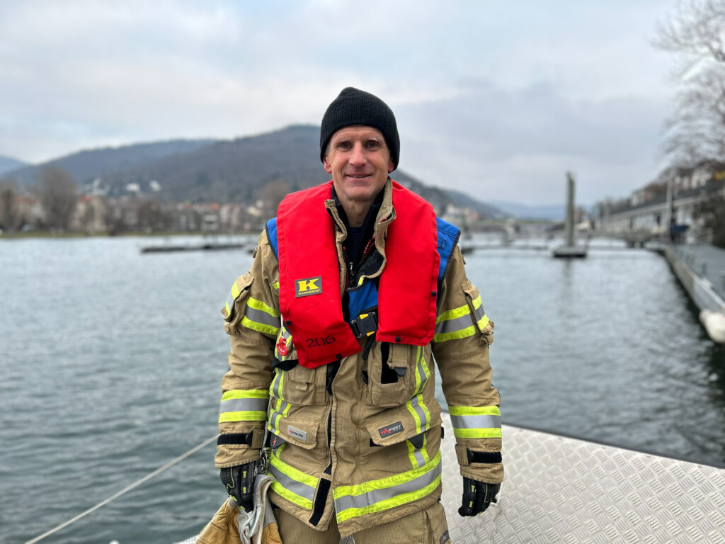 Portraitfoto von Feuerwehrmann Rolf Rensch