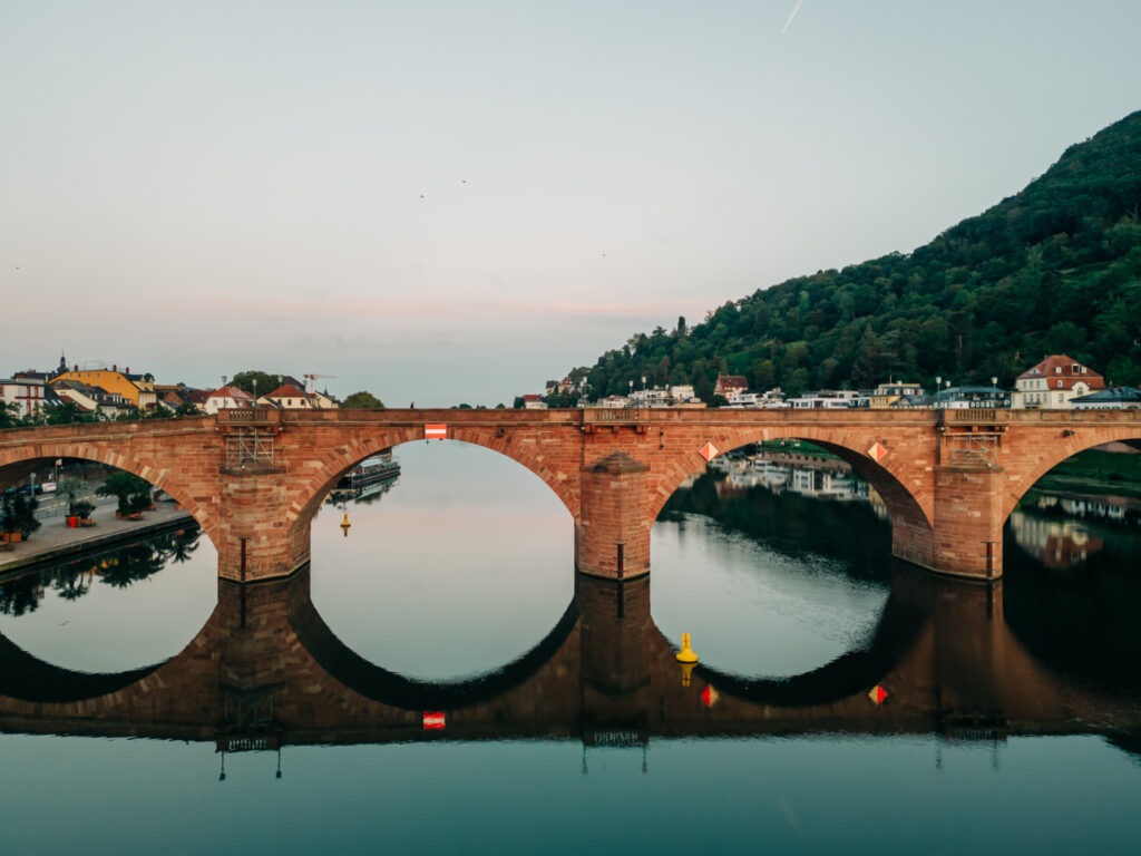 Ansicht der Alten Brücke Heidelberg