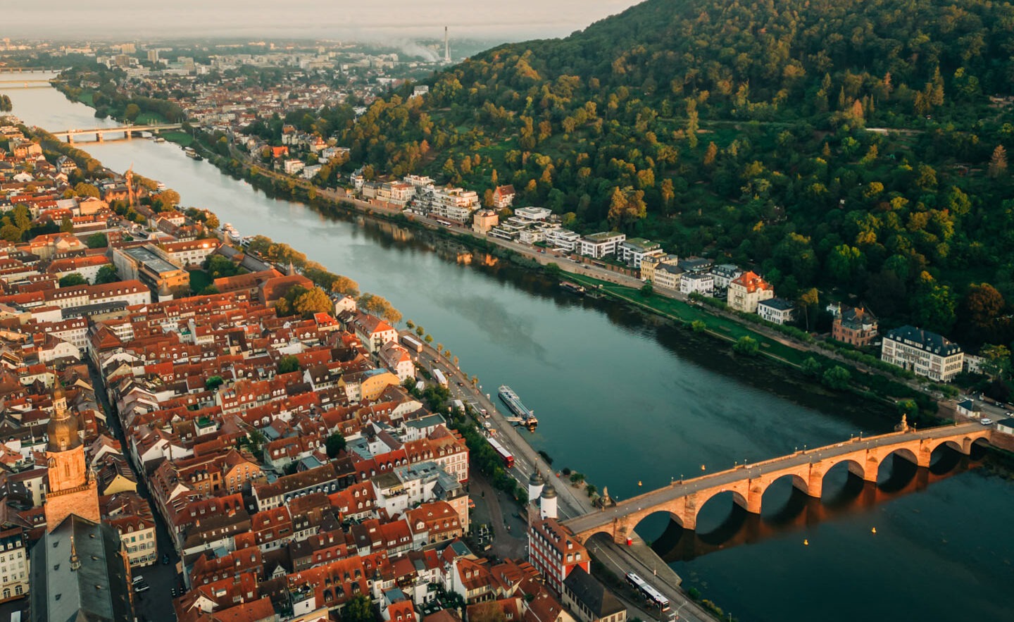 Panoramaansicht von Heidelberg
