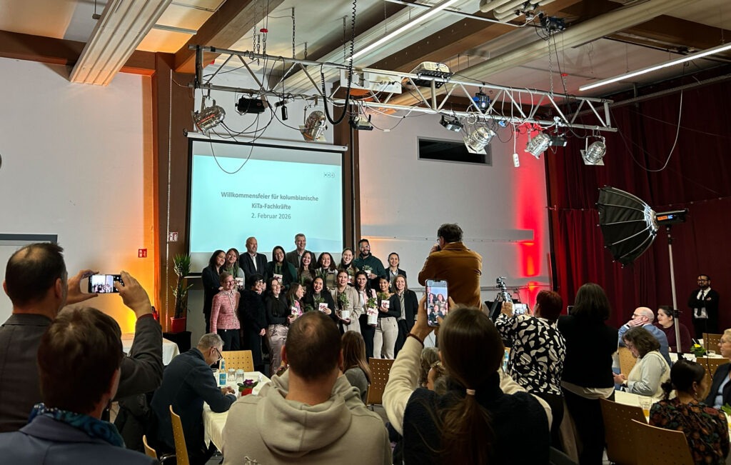 Gruppenbild der Erzieherinnen und Erzieher, die im Rahmen des EDUCO Projekts nach Heidelberg gekommen sind