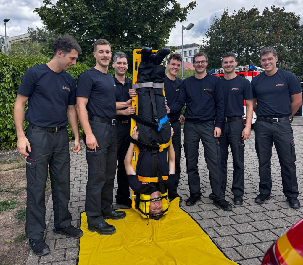 Die Gruppe der Auszubildenden der Feuerwehr Heidelberg